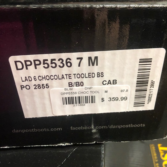 Ladies custom dan post embossed short boot brn NWT - Picture 8 of 8